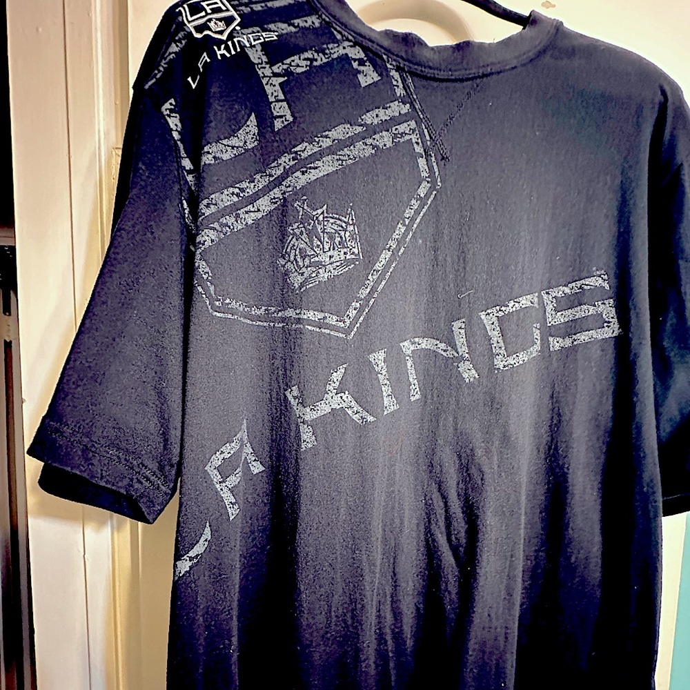 Reebok Men’s Black LA Kings Cotton tee shirt size XL